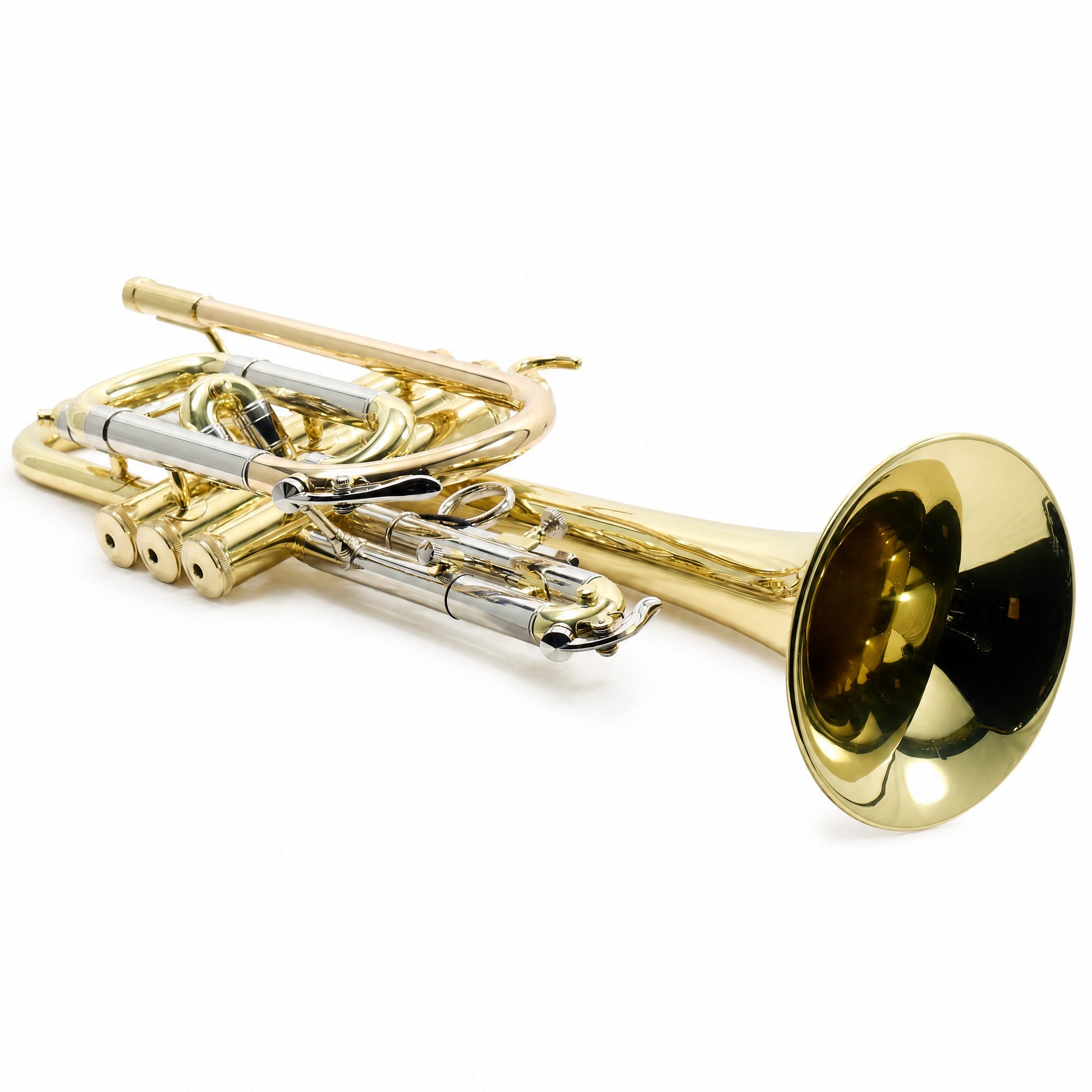 S.E. Shires A16 Student Bb Cornet in Clear Lacquer