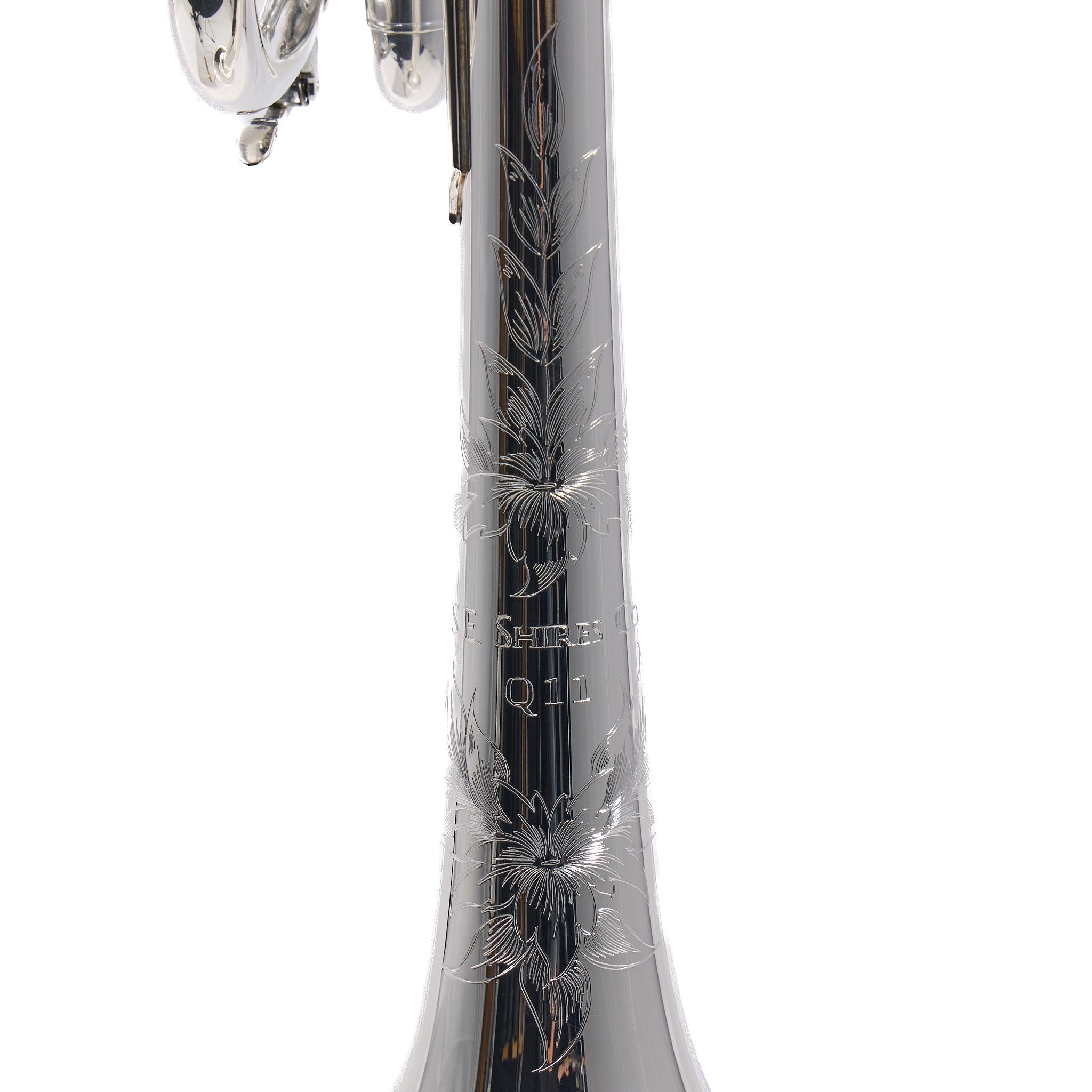 S.E. Shires Model Q11RS Professional C Trumpet in Silver Plate