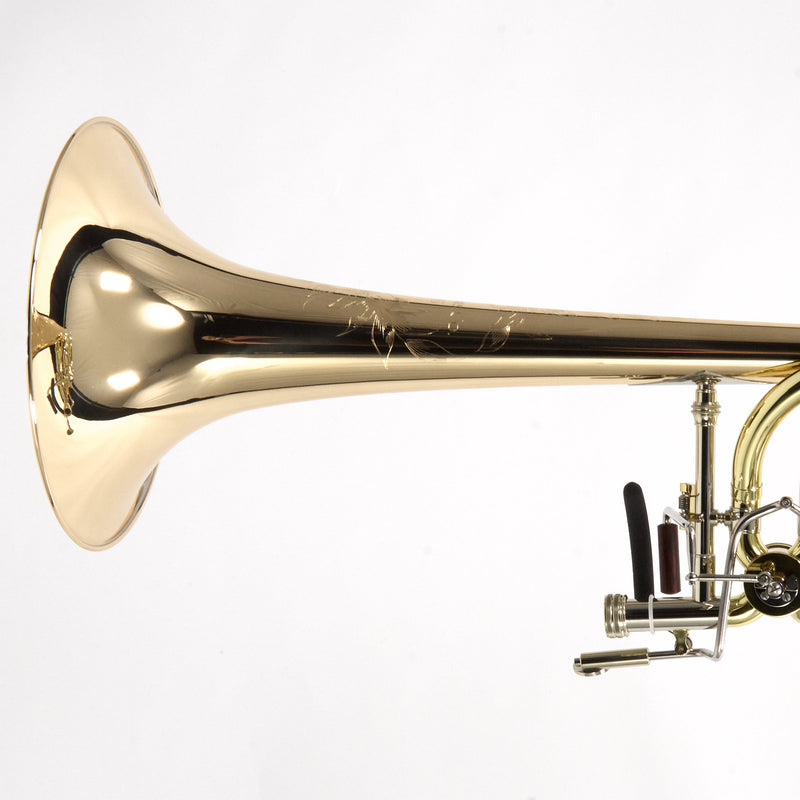 S.E. Shires Model Q36GR Q-Series Dual Rotor Bass Trombone MINT CONDITION- for sale at BrassAndWinds.com