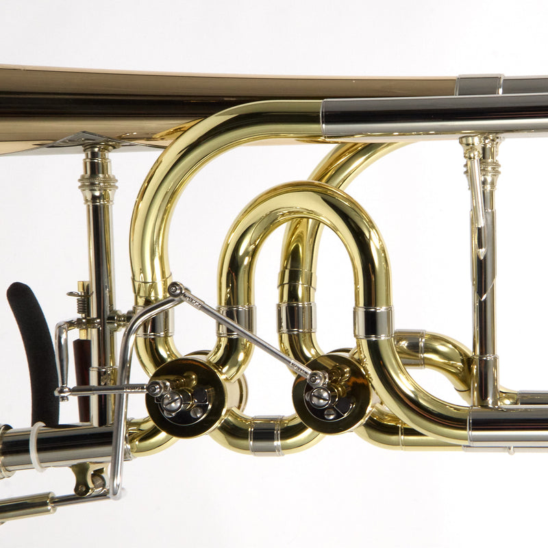 S.E. Shires Model Q36GR Q-Series Dual Rotor Bass Trombone MINT CONDITION- for sale at BrassAndWinds.com