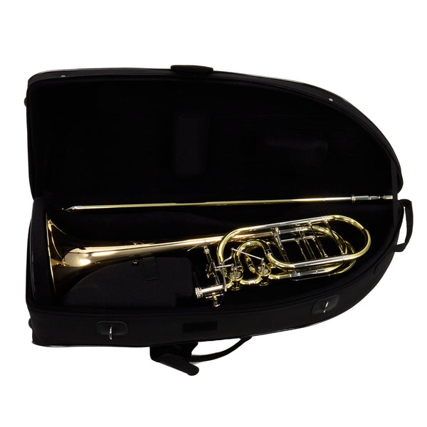 S.E. Shires Model Q36GR Q-Series Dual Rotor Bass Trombone MINT CONDITION- for sale at BrassAndWinds.com