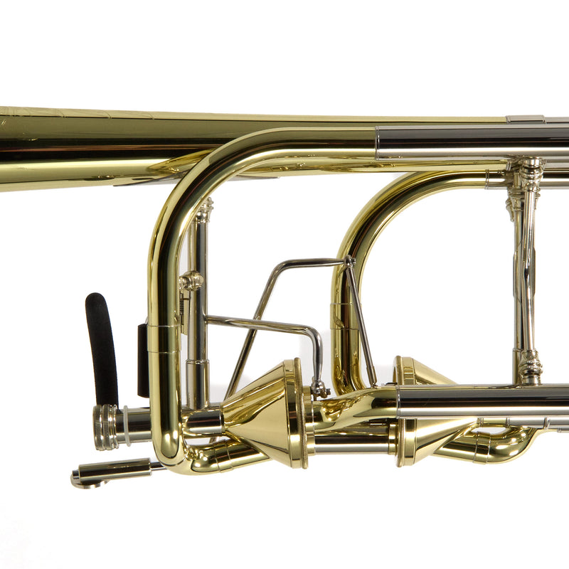 S.E. Shires Model Q36YA Q-Series Bass Trombone with Dual Axial Flow Valves MINT CONDITION- for sale at BrassAndWinds.com