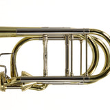 S.E. Shires Model Q36YA Q-Series Bass Trombone with Dual Axial Flow Valves MINT CONDITION- for sale at BrassAndWinds.com