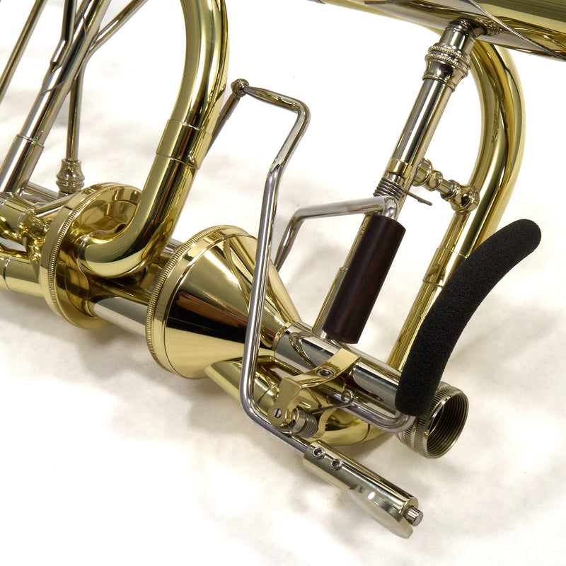S.E. Shires Model Q36YA Q-Series Bass Trombone with Dual Axial Flow Valves MINT CONDITION- for sale at BrassAndWinds.com
