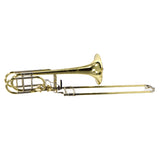 S.E. Shires Model Q36YA Q-Series Bass Trombone with Dual Axial Flow Valves MINT CONDITION- for sale at BrassAndWinds.com