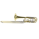 S.E. Shires Model Q36YA Q-Series Bass Trombone with Dual Axial Flow Valves MINT CONDITION- for sale at BrassAndWinds.com