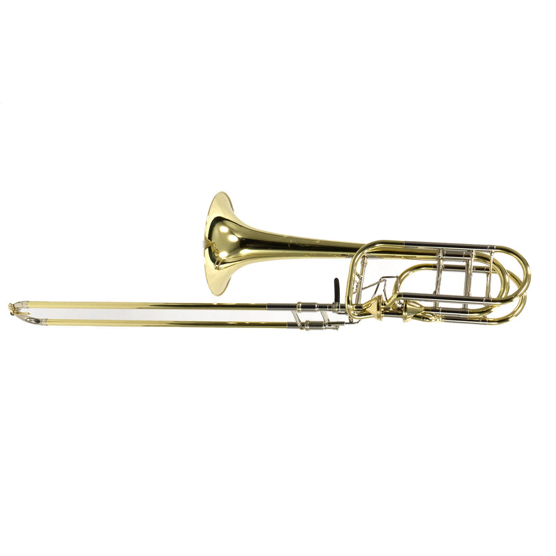 S.E. Shires Model Q36YA Q-Series Bass Trombone with Dual Axial Flow Valves MINT CONDITION- for sale at BrassAndWinds.com