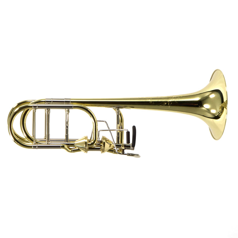 S.E. Shires Model Q36YA Q-Series Bass Trombone with Dual Axial Flow Valves MINT CONDITION- for sale at BrassAndWinds.com