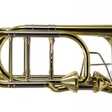 S.E. Shires Model Q36YA Q-Series Bass Trombone with Dual Axial Flow Valves MINT CONDITION- for sale at BrassAndWinds.com