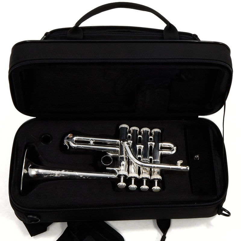S.E. Shires Model Q9S Q-Series Professional Piccolo Trumpet MINT CONDITION- for sale at BrassAndWinds.com