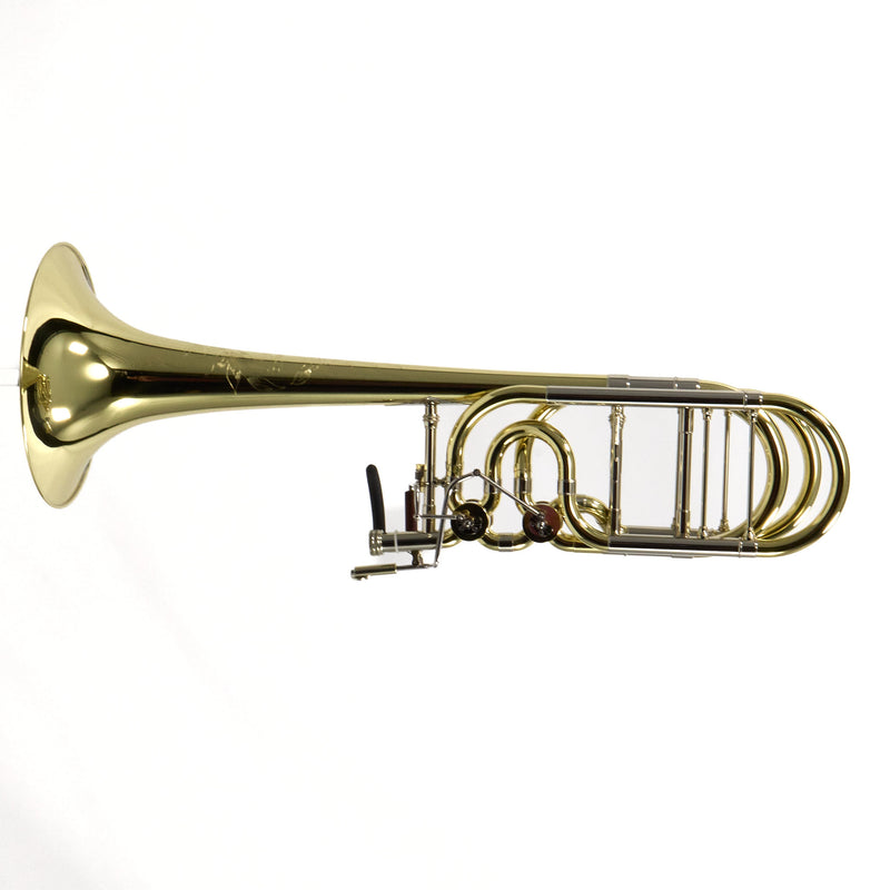 S.E. Shires Model STBQ36YR Q-Series Bass Trombone Dual Rotary Valves MINT CONDITION- for sale at BrassAndWinds.com