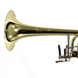 S.E. Shires Model STBQ36YR Q-Series Bass Trombone Dual Rotary Valves MINT CONDITION- for sale at BrassAndWinds.com