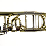 S.E. Shires Model STBQ36YR Q-Series Bass Trombone Dual Rotary Valves MINT CONDITION- for sale at BrassAndWinds.com