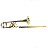 S.E. Shires Model STBQ36YR Q-Series Bass Trombone Dual Rotary Valves MINT CONDITION- for sale at BrassAndWinds.com