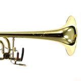 S.E. Shires Model STBQ36YR Q-Series Bass Trombone Dual Rotary Valves MINT CONDITION- for sale at BrassAndWinds.com