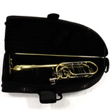 S.E. Shires Model STBQ36YR Q-Series Bass Trombone Dual Rotary Valves MINT CONDITION- for sale at BrassAndWinds.com