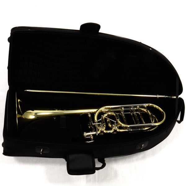 S.E. Shires Model STBQ36YR Q-Series Bass Trombone Dual Rotary Valves MINT CONDITION- for sale at BrassAndWinds.com