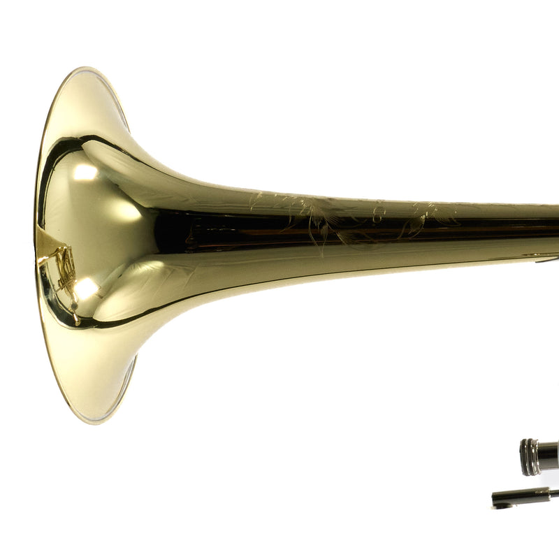 S.E. Shires Model STBQ36YR Q-Series Bass Trombone Dual Rotary Valves SN Q8914 NICE- for sale at BrassAndWinds.com
