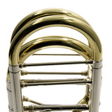 S.E. Shires Model STBQ36YR Q-Series Bass Trombone Dual Rotary Valves SN Q8914 NICE- for sale at BrassAndWinds.com
