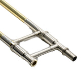 S.E. Shires Model STBQ36YR Q-Series Bass Trombone Dual Rotary Valves SN Q8914 NICE- for sale at BrassAndWinds.com