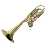 S.E. Shires Model STBQ36YR Q-Series Bass Trombone Dual Rotary Valves SN Q8914 NICE- for sale at BrassAndWinds.com