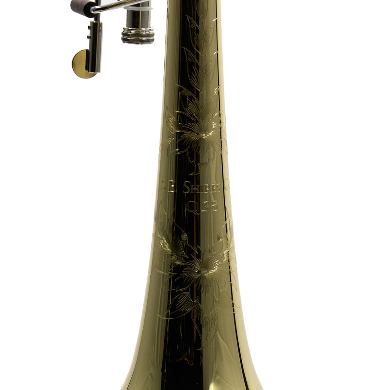 S.E. Shires Model STBQ36YR Q-Series Bass Trombone Dual Rotary Valves SN Q8914 NICE- for sale at BrassAndWinds.com