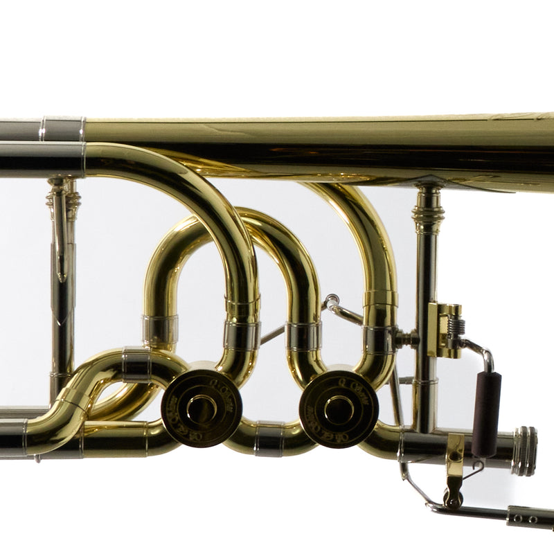 S.E. Shires Model STBQ36YR Q-Series Bass Trombone Dual Rotary Valves SN Q8914 NICE- for sale at BrassAndWinds.com