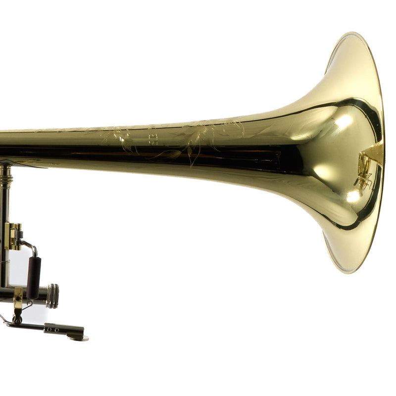 S.E. Shires Model STBQ36YR Q-Series Bass Trombone Dual Rotary Valves SN Q8914 NICE- for sale at BrassAndWinds.com