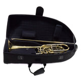 S.E. Shires Model STBQ36YR Q-Series Bass Trombone Dual Rotary Valves SN Q8914 NICE- for sale at BrassAndWinds.com