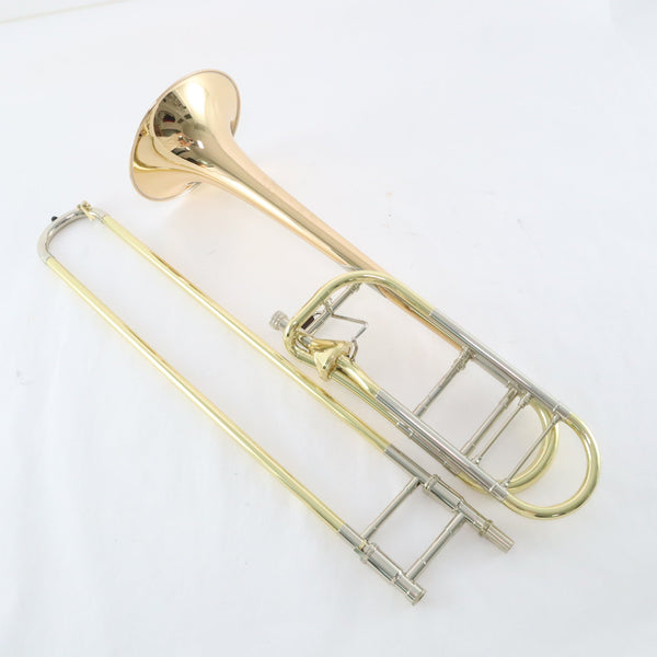 S.E. Shires Q-Series Tenor Trombone Axial Flow Valve SN Q12350 Gold Brass SUPERB- for sale at BrassAndWinds.com