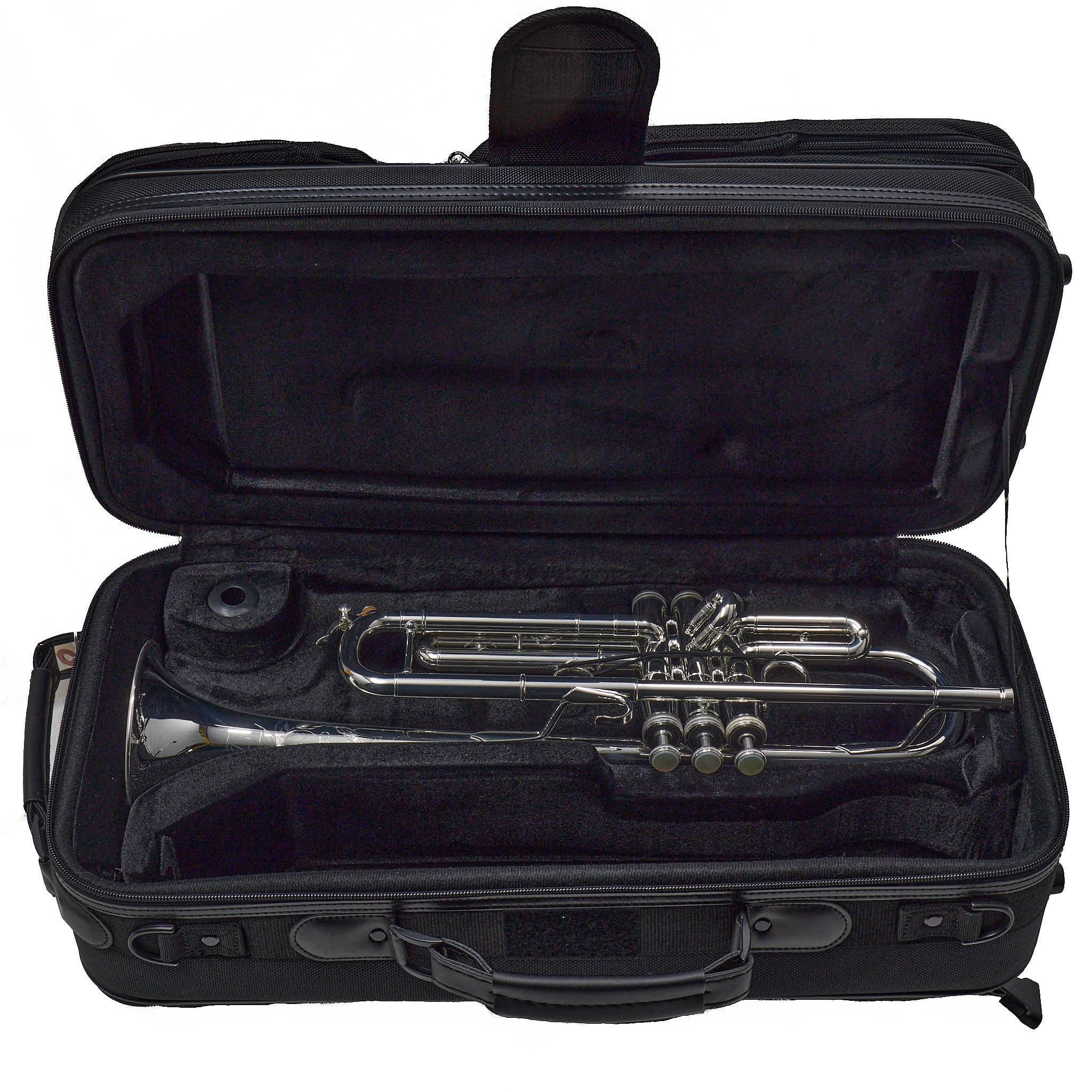 S.E. Shires Q10RS Q-Series Professional Bb Trumpet in Silver Plate