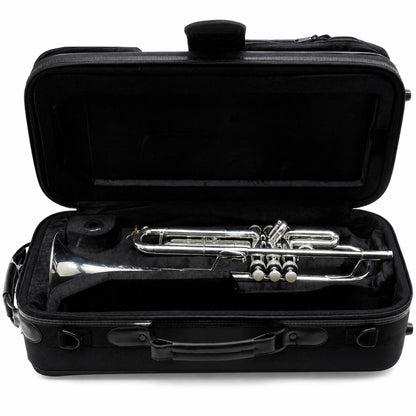 S.E. Shires Q10RS Q-Series Professional Bb Trumpet in Silver Plate