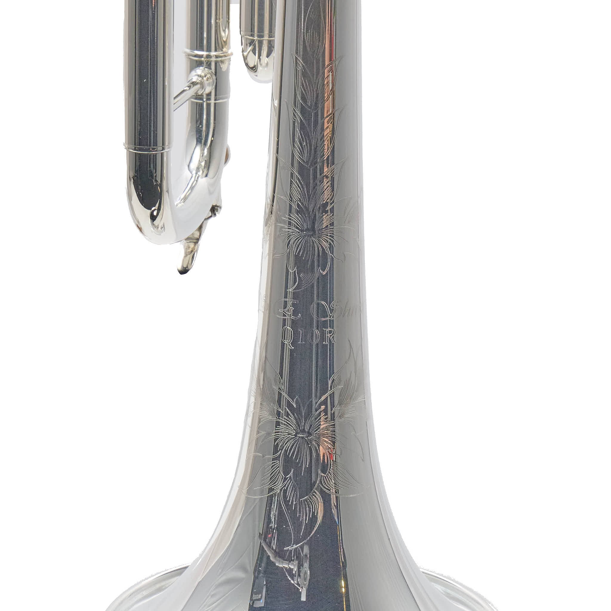 S.E. Shires Q10RS Q-Series Professional Bb Trumpet in Silver Plate