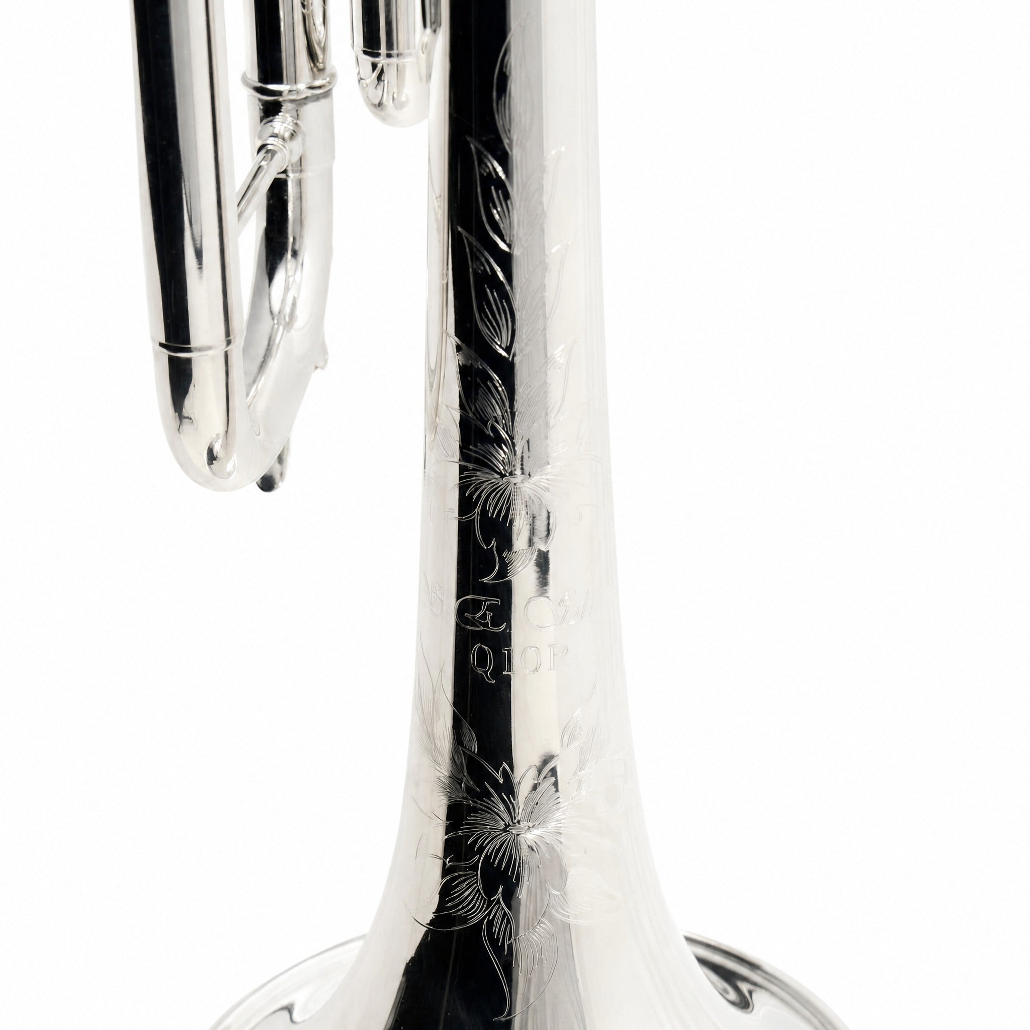 S.E. Shires Q10RS Q-Series Professional Bb Trumpet in Silver Plate