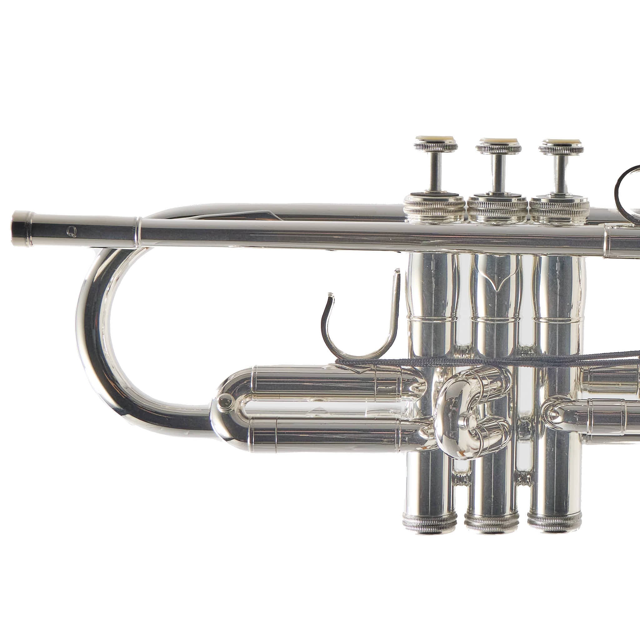 S.E. Shires Q10RS Q-Series Professional Bb Trumpet in Silver Plate