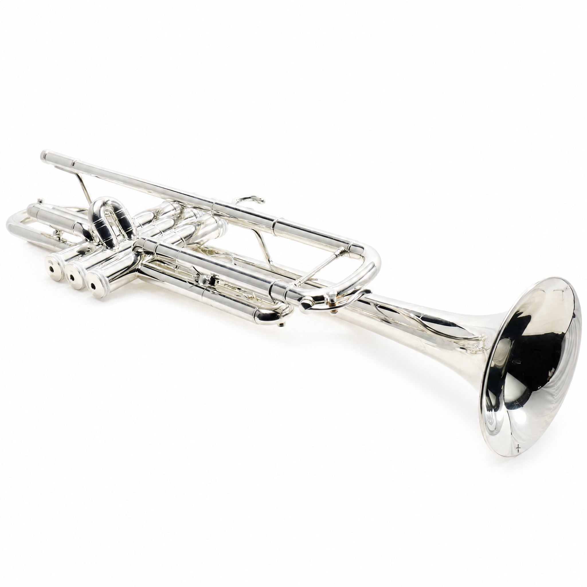 S.E. Shires Q10RS Q-Series Professional Bb Trumpet in Silver Plate