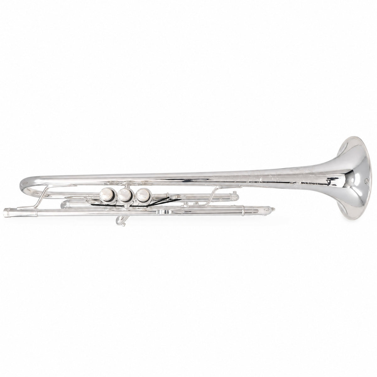 S.E. Shires Q10S Q-Series Professional Bb Trumpet in Silver Plate
