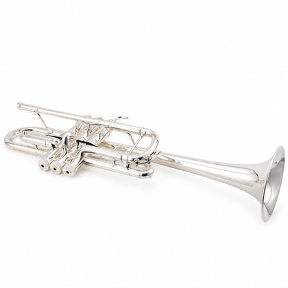 S.E. Shires Q13S Q-Series Professional C Trumpet in Silver Plate