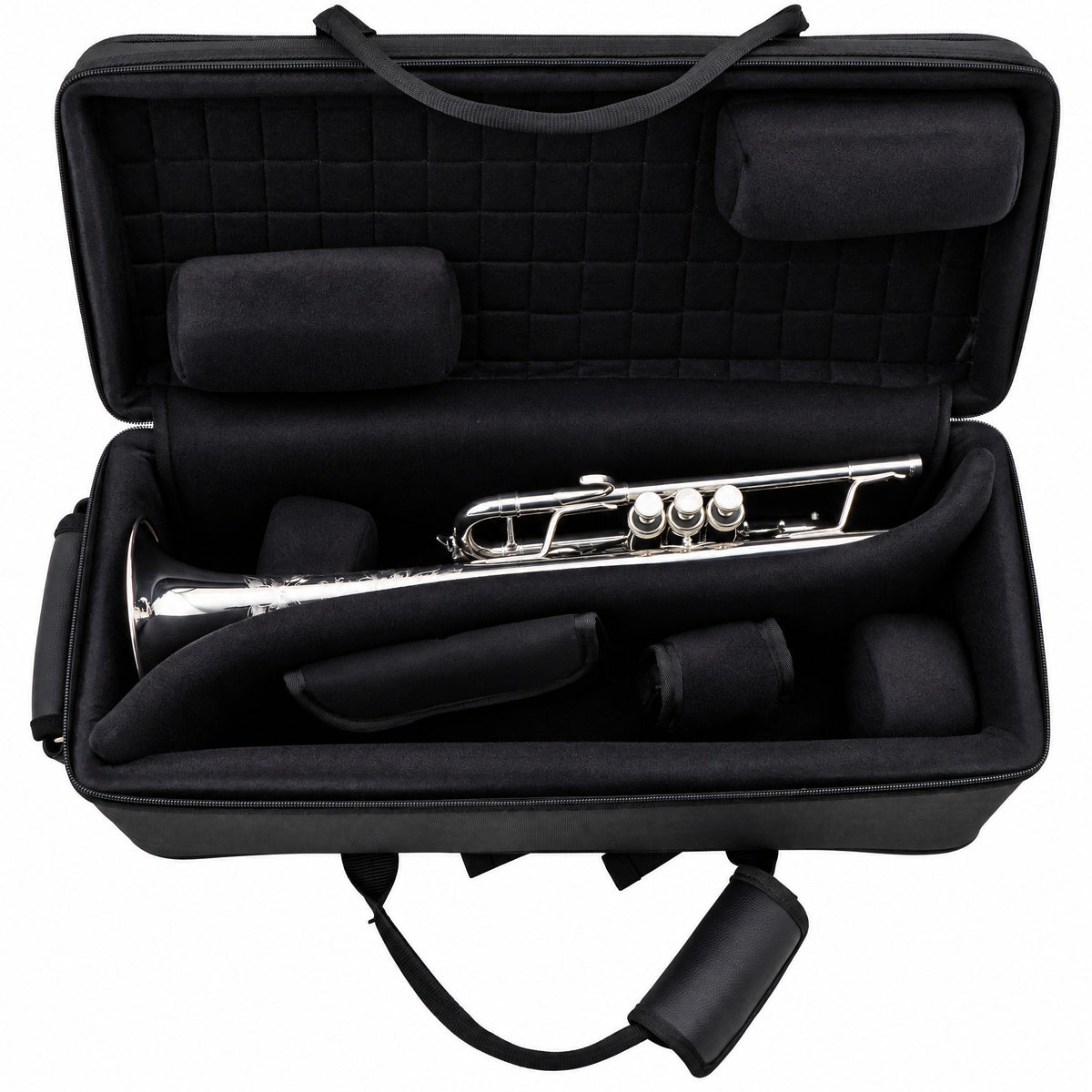 S.E. Shires Q13S Q-Series Professional C Trumpet in Silver Plate