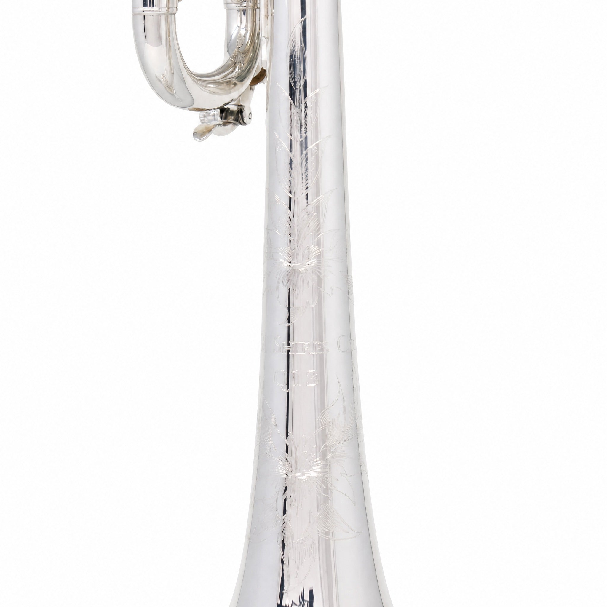 S.E. Shires Q13S Q-Series Professional C Trumpet in Silver Plate