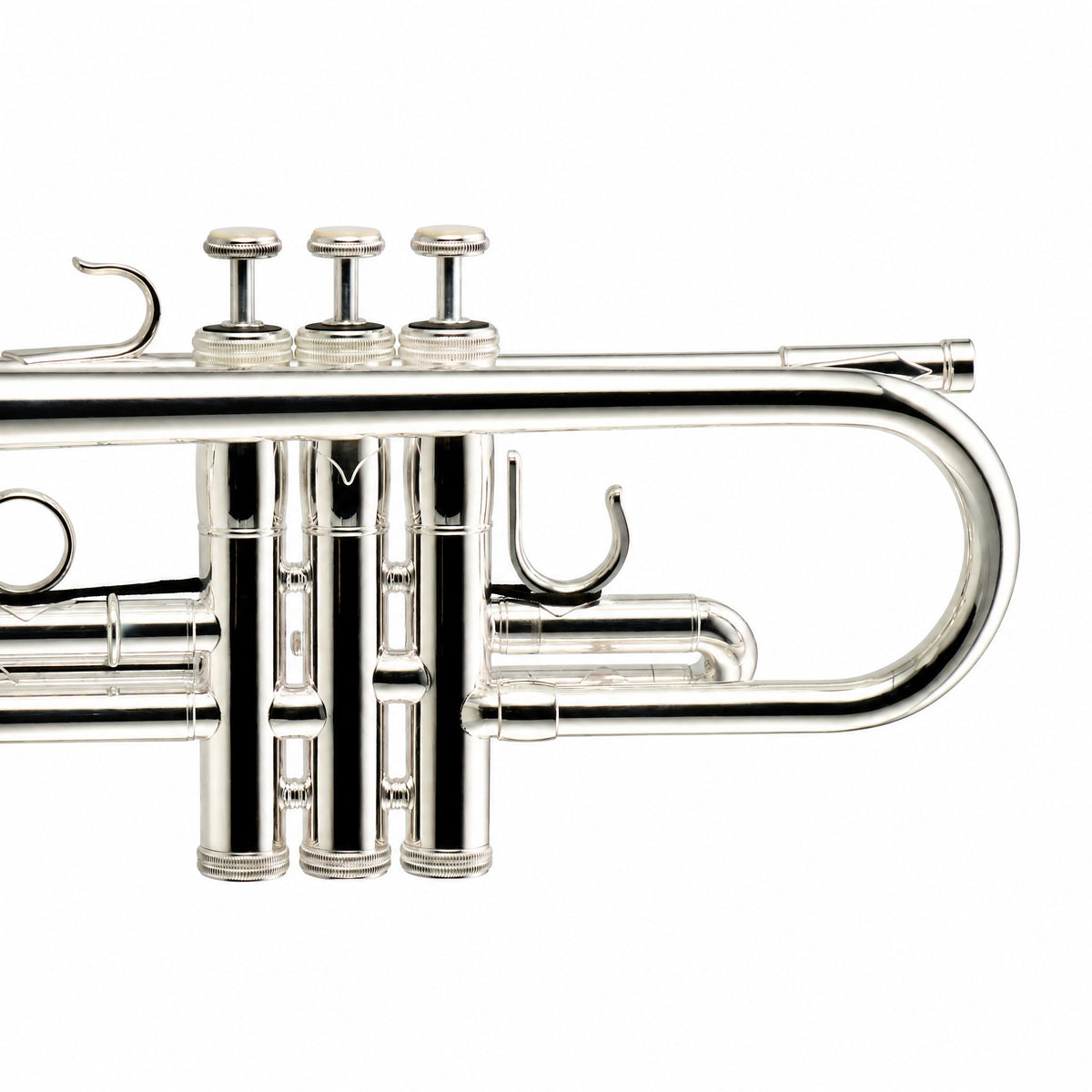 S.E. Shires Q13S Q-Series Professional C Trumpet in Silver Plate
