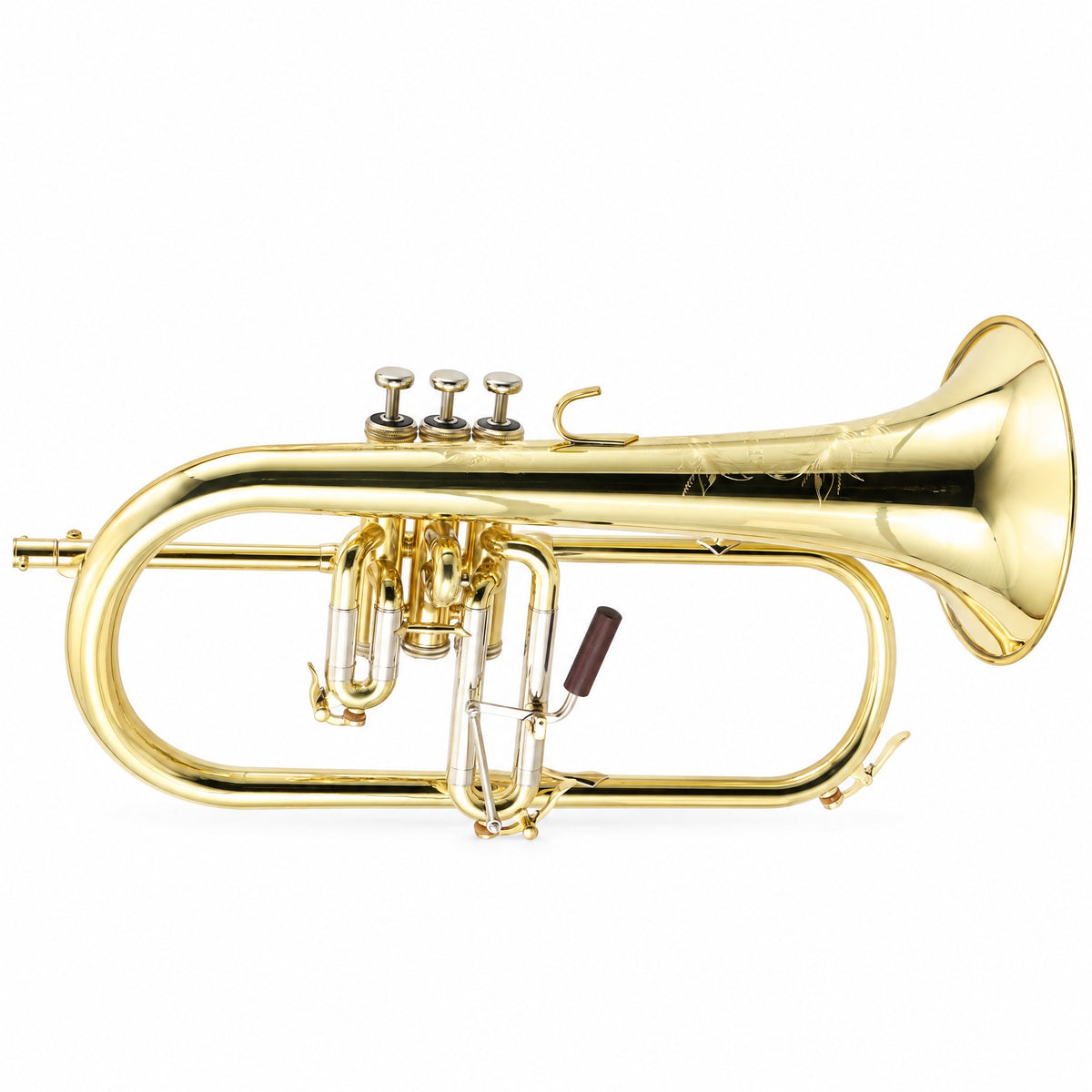 S.E. Shires Q19 Q-Series Professional Bb Flugelhorn in Clear Lacquer