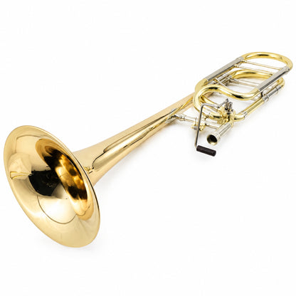S.E. Shires Q30GR Q-Series Tenor Trombone with Gold Brass Bell, Rotary Valve