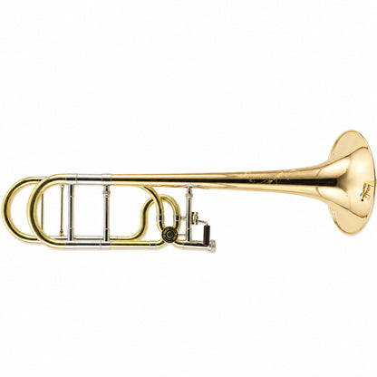 S.E. Shires Q30GR Q-Series Tenor Trombone with Gold Brass Bell, Rotary Valve
