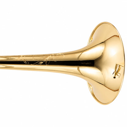 S.E. Shires Q30GR Q-Series Tenor Trombone with Gold Brass Bell, Rotary Valve