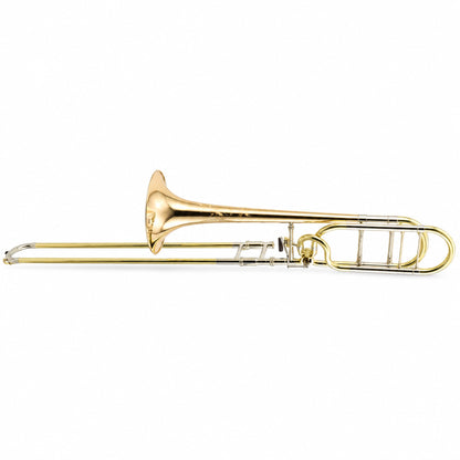 S.E. Shires Q30GR Q-Series Tenor Trombone with Gold Brass Bell, Rotary Valve