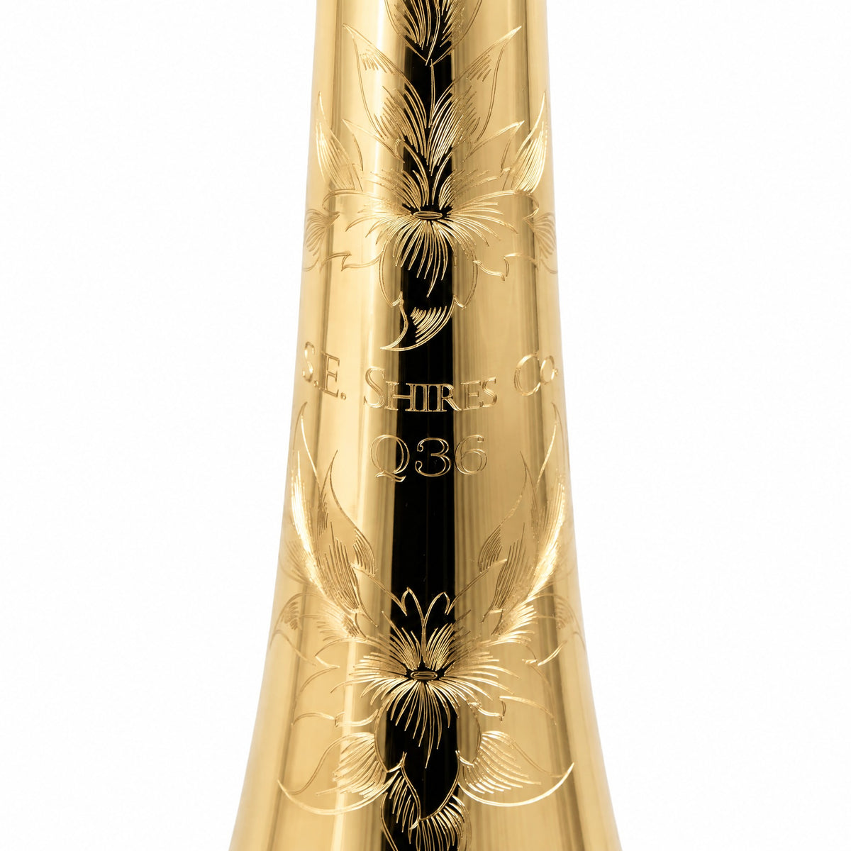 S.E. Shires Q36GR Q-Series Bass Trombone with Gold Brass Bell, Rotary Valves