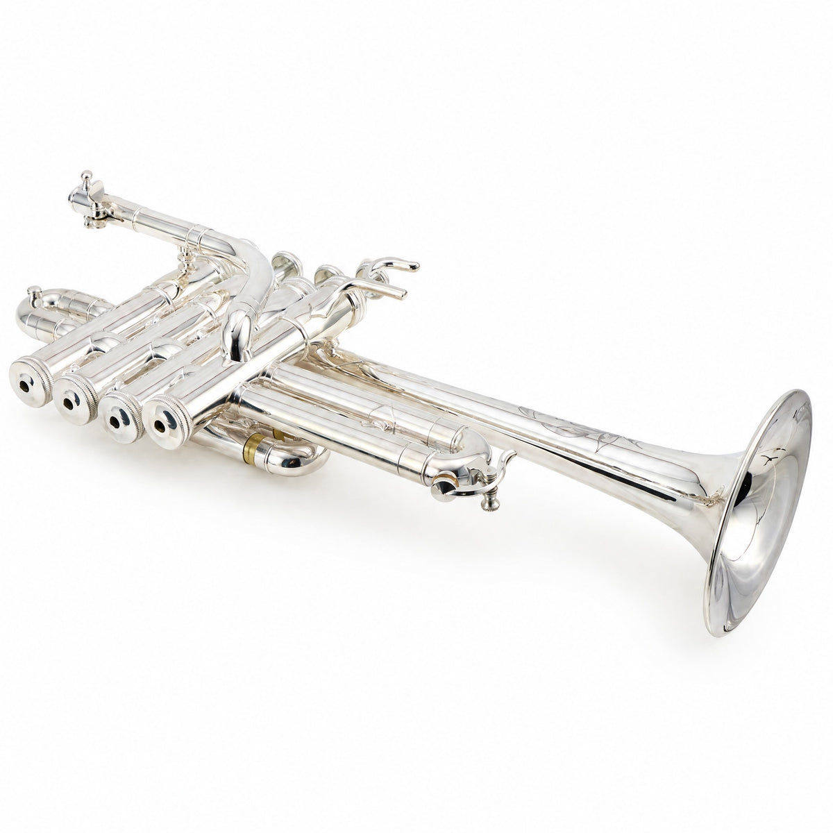 S.E. Shires Q9S Q-Series Professional Bb/A Piccolo Trumpet in Silver Plate