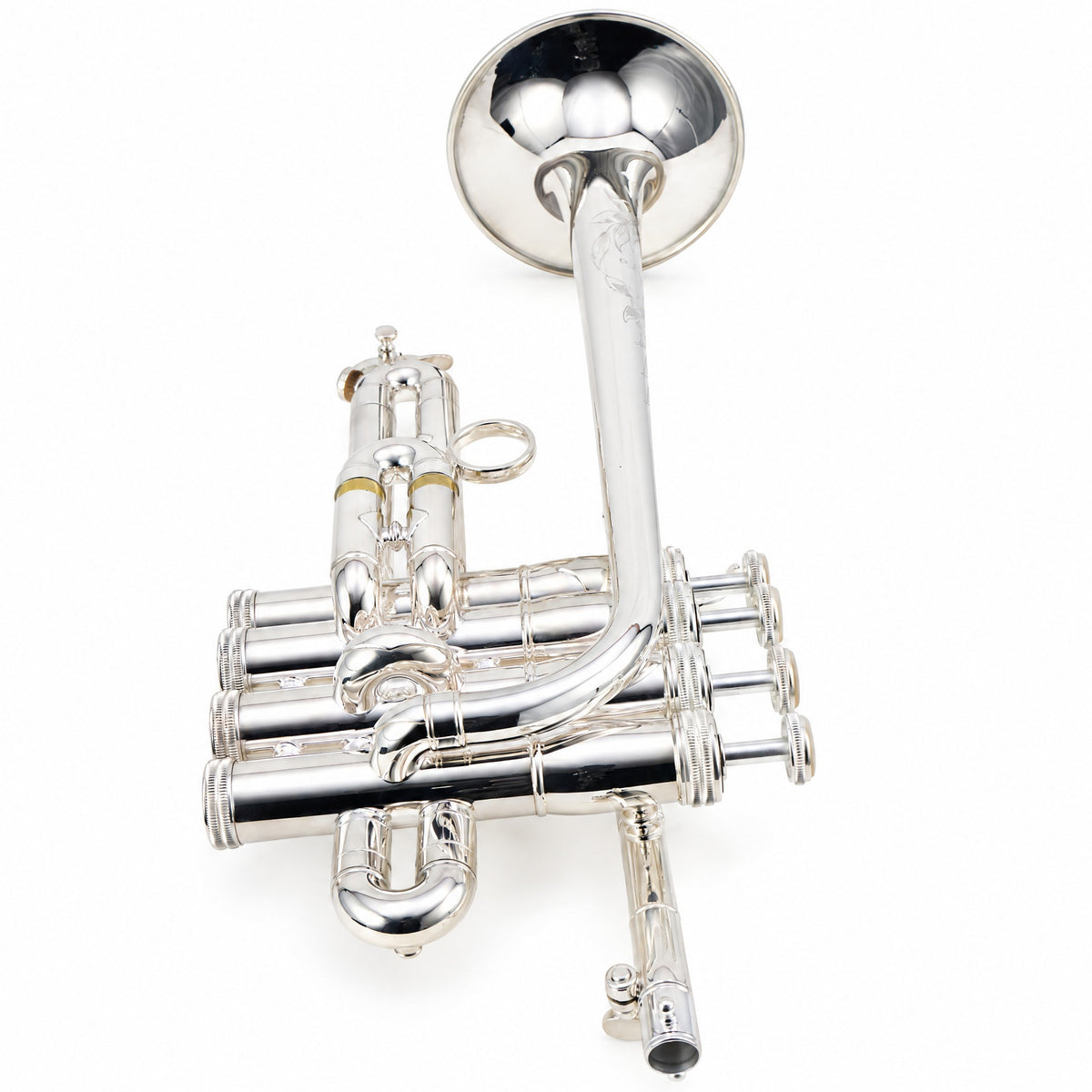 S.E. Shires Q9S Q-Series Professional Bb/A Piccolo Trumpet in Silver Plate