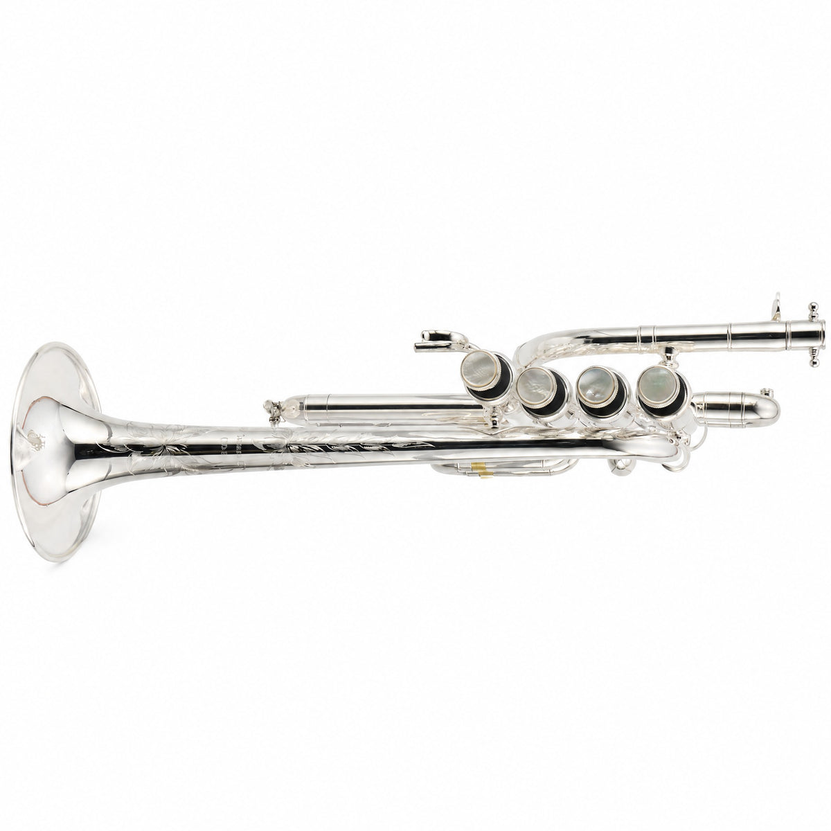 S.E. Shires Q9S Q-Series Professional Bb/A Piccolo Trumpet in Silver Plate